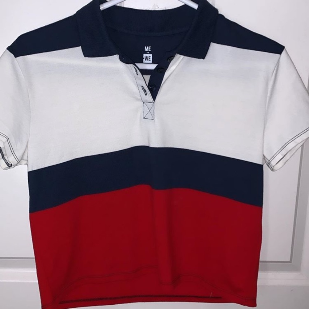 Collared crop top
